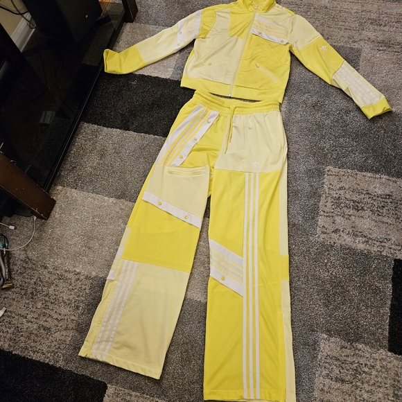 adidas Originals & Danielle Cathari Yellow and White Track Suit - Picture 3 of 8
